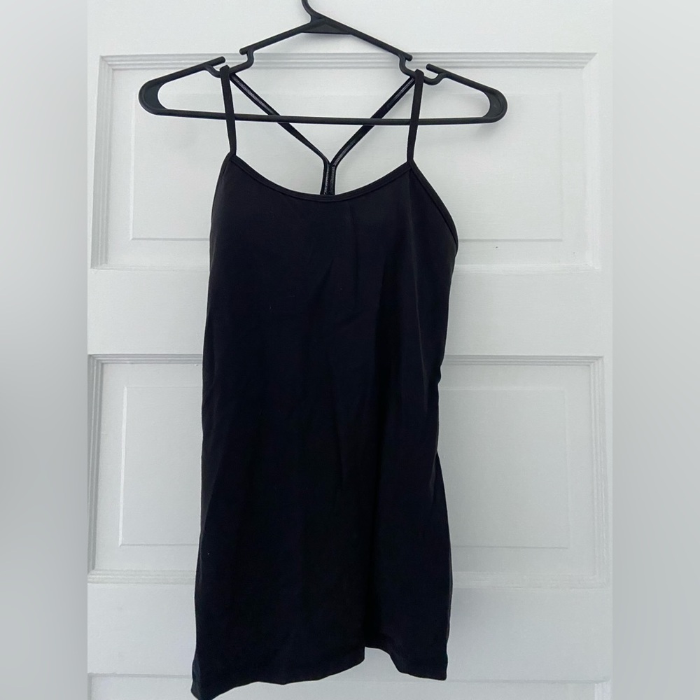Black Lululemon Y back tank top